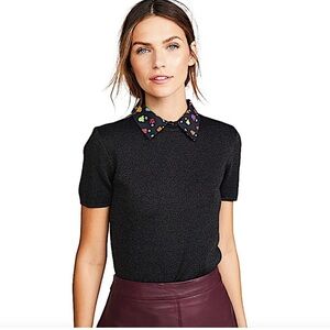 Alice + Olivia Aster Collared Seeater